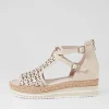 Women DJANGO & JULIETTE Accra Almond Leather Espadrilles