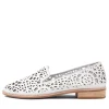 Women DJANGO & JULIETTE Adaring White Leather Loafers