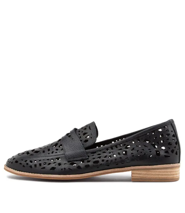 Women DJANGO & JULIETTE Addah Lrg Navy Leather Loafers