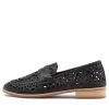 Women DJANGO & JULIETTE Addah Navy Leather Loafers