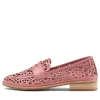 Women DJANGO & JULIETTE Addah Pretty Pink Leather Loafers
