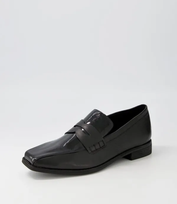 Women DJANGO & JULIETTE Agape Black Patent Leather Loafers