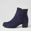 Women GABOR Agnes Marine Suede Chelsea Boots