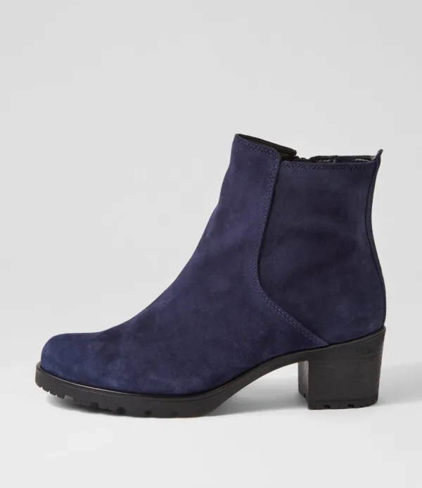 Women GABOR Agnes Marine Suede Chelsea Boots