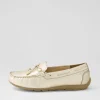 Women ARA Alabama Sport 12 Platin Leather Flat Shoes