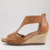 Women SUPERSOFT Albert Dark Tan Leather Espadrilles
