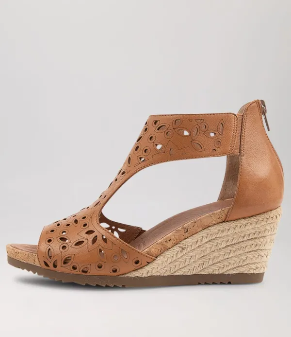 Women SUPERSOFT Albert Dark Tan Leather Espadrilles