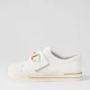 Women ZIERA Aldwin W White Leather Sneakers