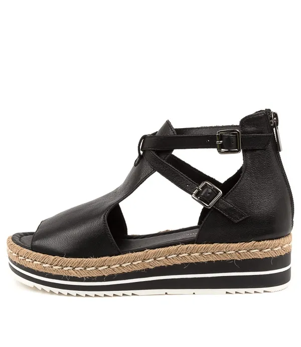 Women DJANGO & JULIETTE Alexys Black Leather