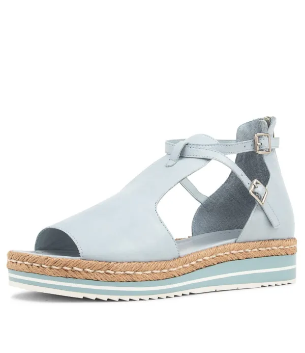 Women DJANGO & JULIETTE Alexys Denim Leather Espadrilles