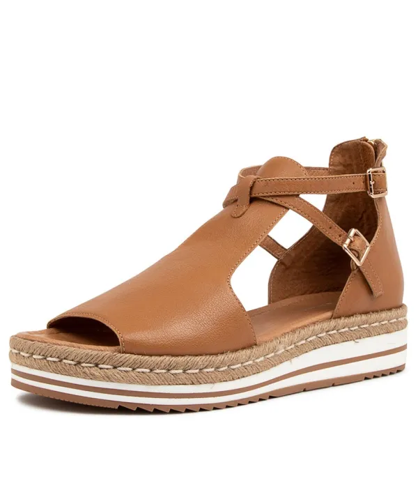 Women DJANGO & JULIETTE Alexys Lrg Dk Tan Leather