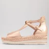 Women DJANGO & JULIETTE Alexys Pale Rose Gold Rope Leather Sandals