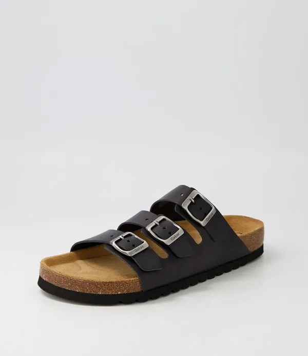 Women GABOR Alfy Schwarz Leather Sandals