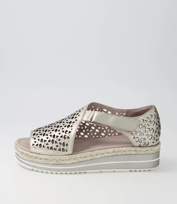 Women DJANGO & JULIETTE Alkiet Argento Argento Rope Leather Espadrilles