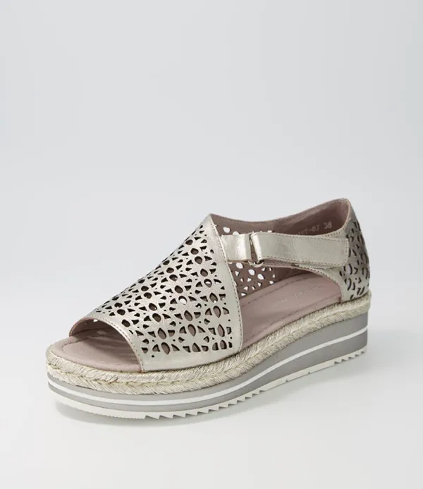 Women DJANGO & JULIETTE Alkiet Argento Argento Rope Leather Espadrilles