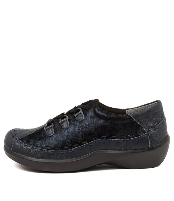 Women ZIERA Allsorts M Navy Swirl Lea