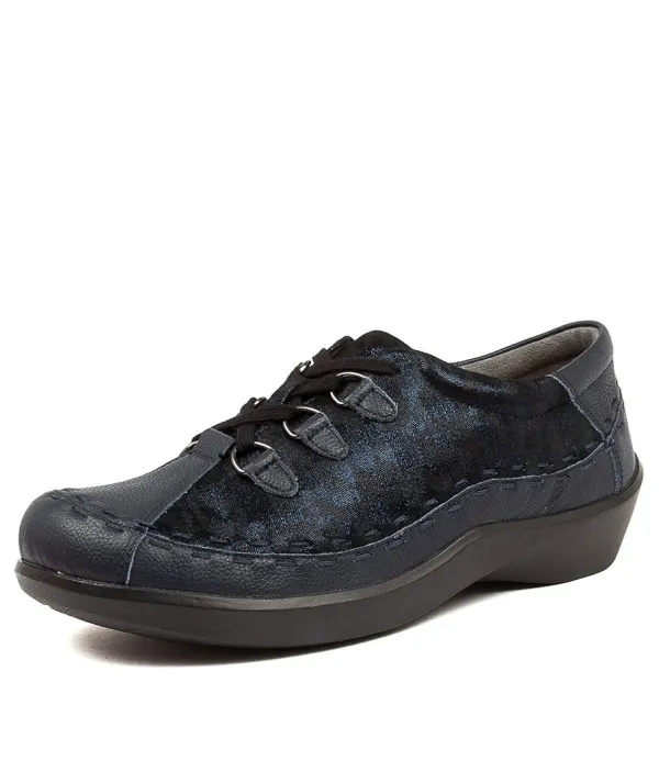 Women ZIERA Allsorts M Navy Swirl Lea