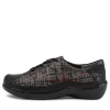 Women ZIERA Allsorts W Black Check Leather Lace-Up Shoes