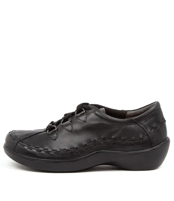Women ZIERA Allsorts Xw Black Leather