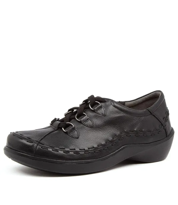 Women ZIERA Allsorts Xw Black Leather
