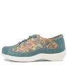Women ZIERA Allsorts Xw Blue White Multi Flat Shoes