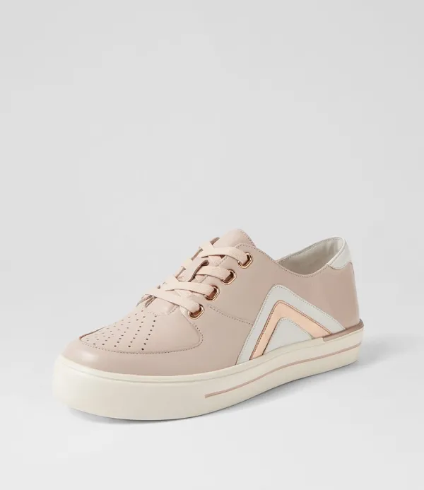 Women ZIERA Alona W Dusty Pink White Multi Sneakers