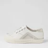 Women ZIERA Alona W White Silver Shimmer Multi Sneakers