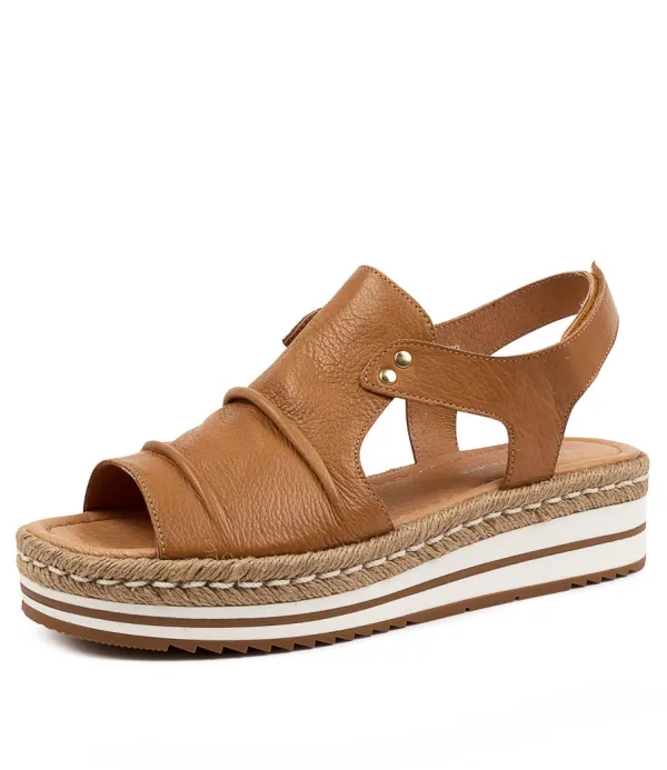 Women DJANGO & JULIETTE Alora Dk Tan Leather