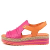 Women DJANGO & JULIETTE Alora Fuchsia-Orange Lthr