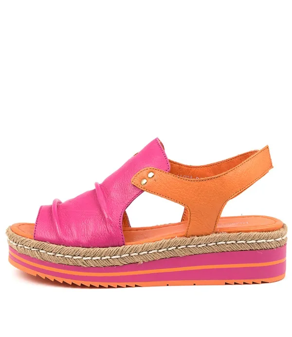 Women DJANGO & JULIETTE Alora Fuchsia-Orange Lthr