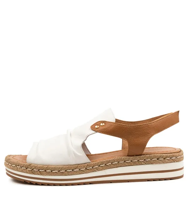 Women DJANGO & JULIETTE Alora Lrg White-Dk Tan