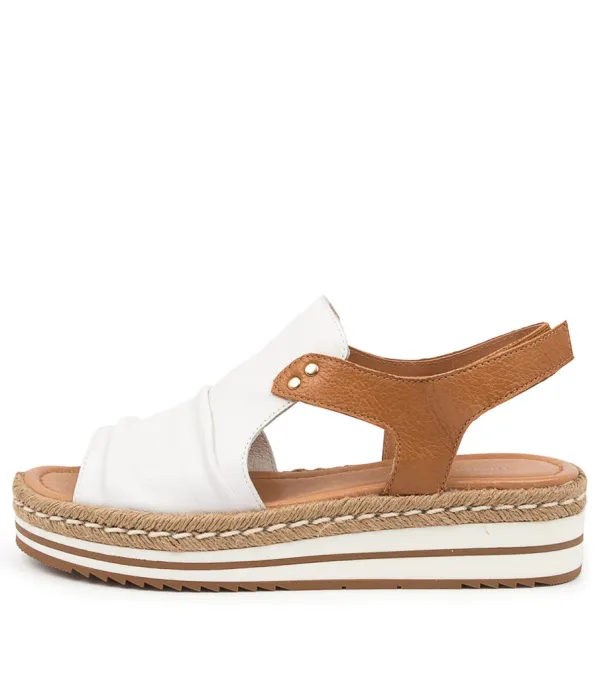 Women DJANGO & JULIETTE Alora White-Dk Tan