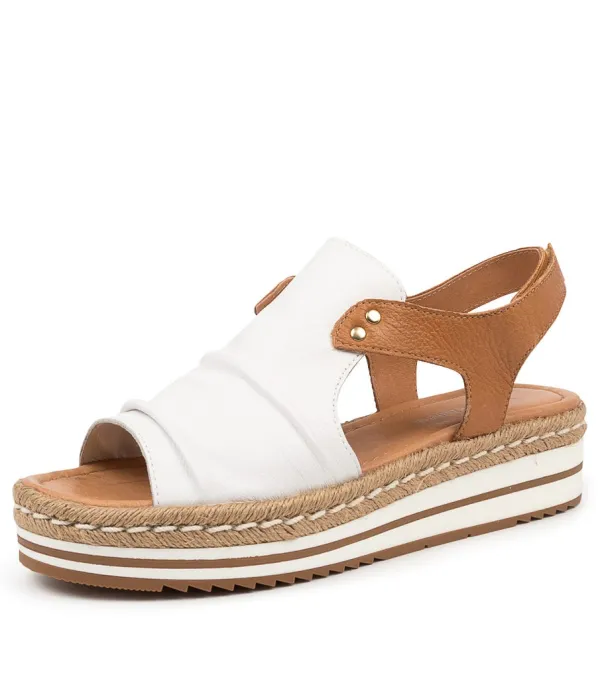 Women DJANGO & JULIETTE Alora White-Dk Tan