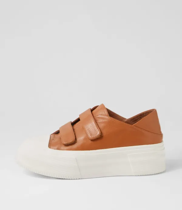 Women DJANGO & JULIETTE Alpin Scotch White Leather Stitch Sneakers