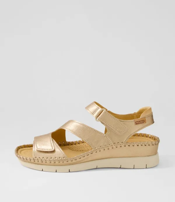 Women PIKOLINOS Altea 31 Champagne Leather Sandals