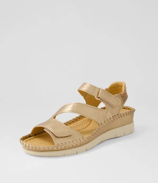 Women PIKOLINOS Altea 31 Champagne Leather Sandals