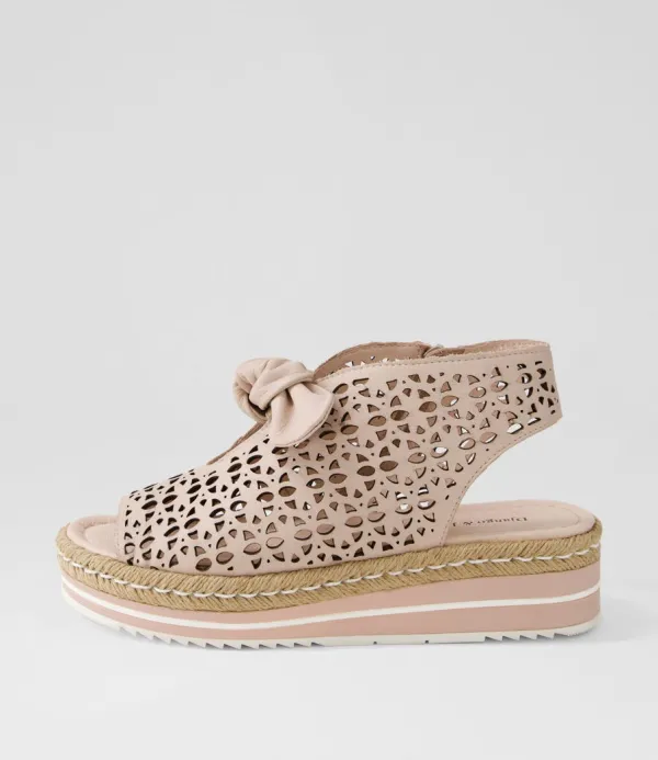 Women DJANGO & JULIETTE Altona Rose Leather Sandals