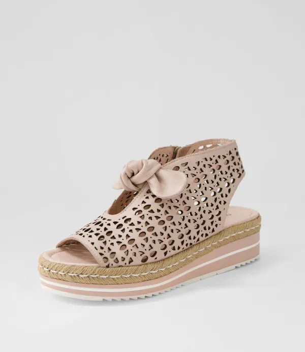 Women DJANGO & JULIETTE Altona Rose Leather Sandals