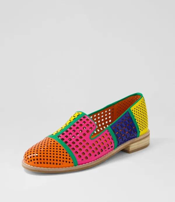 Women DJANGO & JULIETTE Alycia Bright Multi Patent Loafers