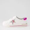 Women ZIERA Alysia W White Multi Dot Sneakers