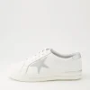 Women ZIERA Alysia W White Silver Speckle Multi Sneakers