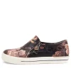 Women ZIERA Ambera W Antique Floral Leather Sneakers