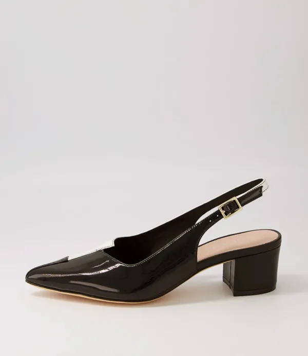 Women TOP END Amedeo Black White Multi Heels