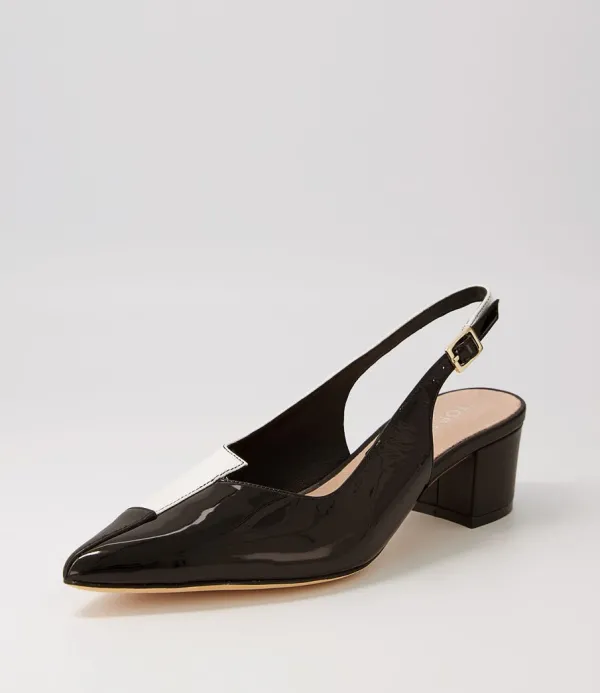 Women TOP END Amedeo Black White Multi Heels