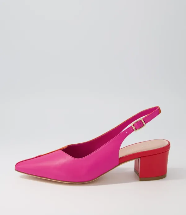 Women TOP END Amedeo Fuchsiaorange Multi Heels