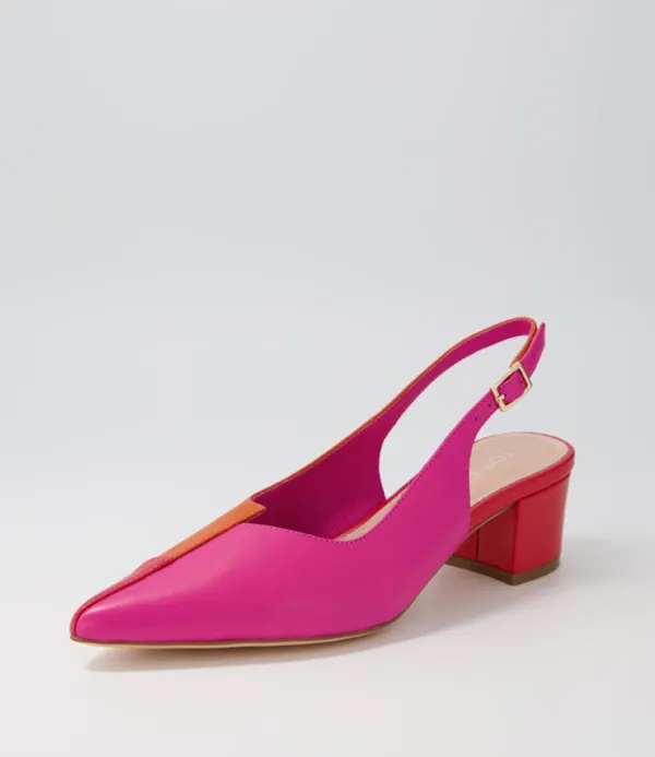 Women TOP END Amedeo Fuchsiaorange Multi Heels