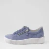 Women GABOR Amelia Nautic White Suede Sneakers