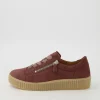 Women GABOR Amelia Pastel Rose Suede Sneakers