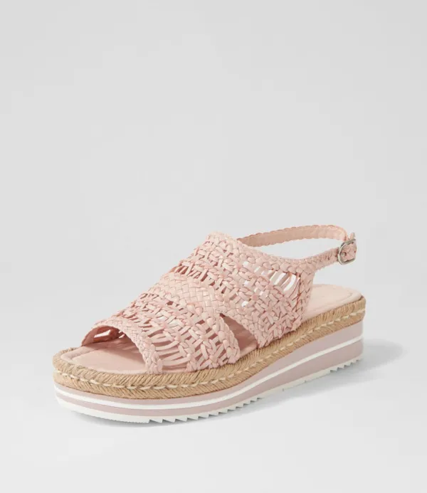 Women DJANGO & JULIETTE Amiri Pale Pink Woven Sandals