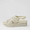 Women DJANGO & JULIETTE Amiri Platinum Rope Woven Sandals